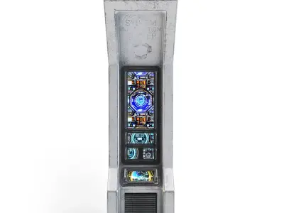 Space Station Wall 2 3D model