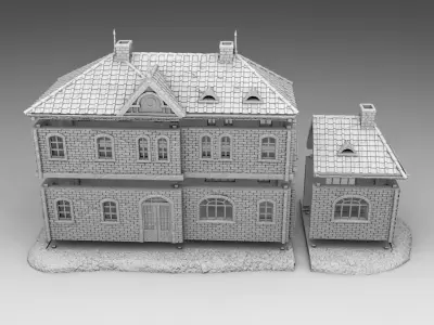 20th century building 3D print model
