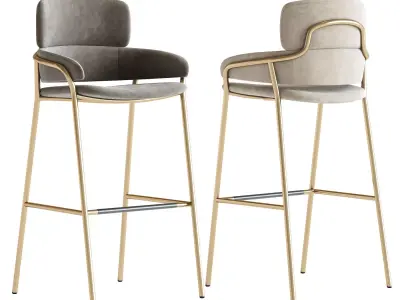 Strike Bar Stool 3D model