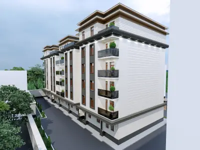 Classic building exterior 3D model