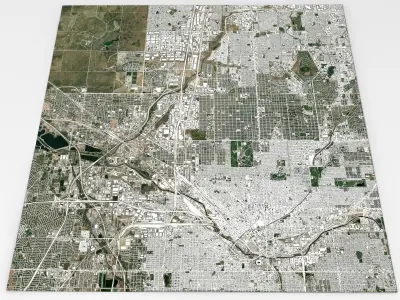 Cityscape Denver USA 3D model