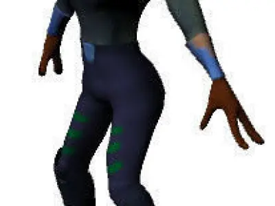 Horse Face Low-poly 3D model