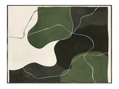 Modern Green Painting Modern Green Painting abav448 abav449 3D model