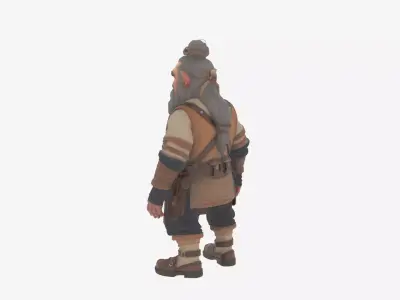 Highly Detailed Ornate World of  Dwarf Jeweler 3D Model 3D model