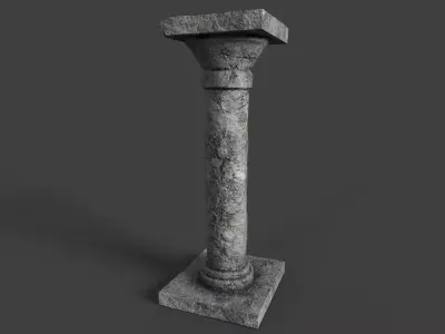 Pillar 001 Low-poly 3D model