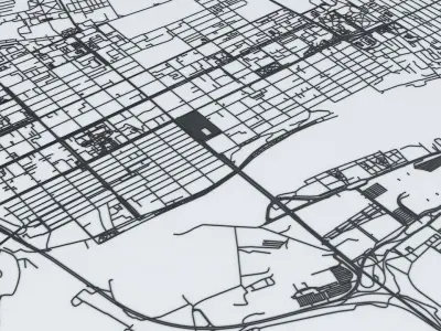 Rostov on Don Road Network and Streets 3D model
