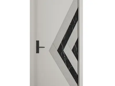 Entrance door set129 3D model