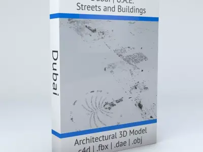 Dubai Streets and Buildings 3D model