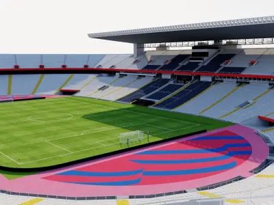 Estadi Olimpic Lluis Companys - Barcelona 2023 3D model