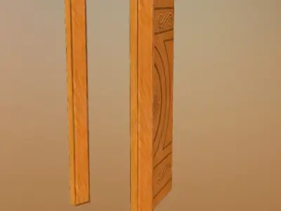Door 007 Low-poly 3D model