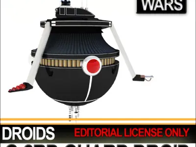 G-2RD Guard Droid Star Wars 3D model