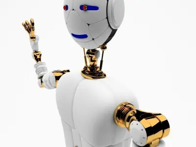 Robot android Roby 3D model