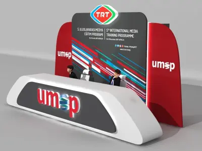 Meeting Registration Desk 003 3D model