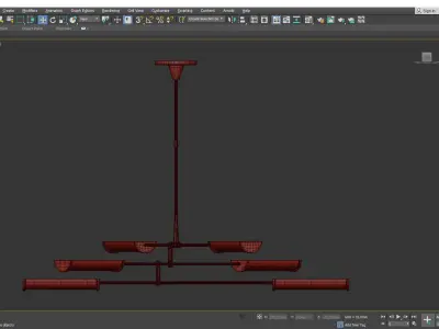 Daley Chandelier Low-poly 3D model