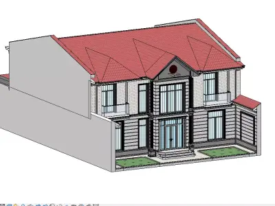 Classic House 3D model