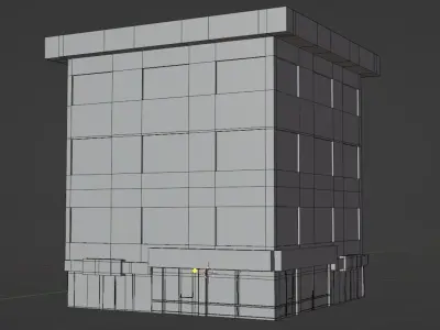 Architectural Building-12 Free low-poly 3D model