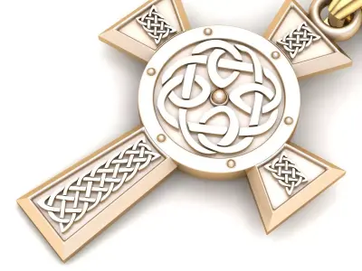 Light Gold Cross New Design  CP 16 3D print model