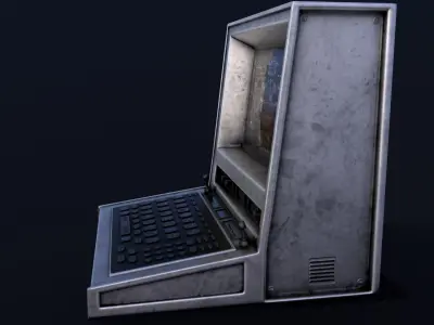 Sci-Fi Computer  Low-poly 3D model