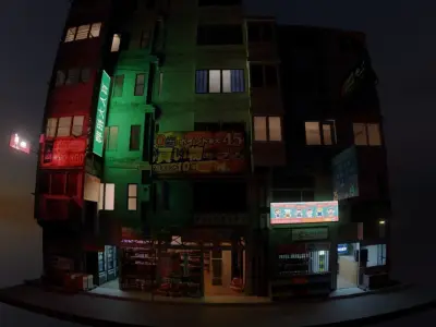 Tokio street 3 3D model