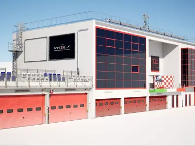 Imola Racetrack Office Building  3D model