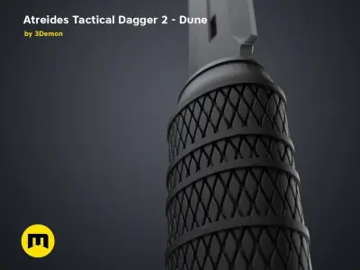 Atreides Tactical Dagger 2 - Dune 3D print model