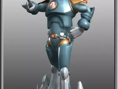 Spaceman Rigged 3D model