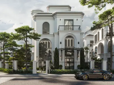 Classical Villa Model 3D model