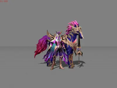 Leomord Nightmare Count Low-poly 3D model