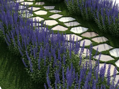 Garden Pathway 2 3D model
