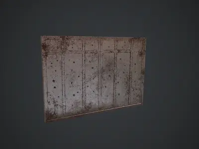 Old Shot Gates Low-poly 3D model