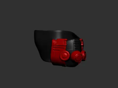 helmet high poly sculpt 3d printable  3D model 83