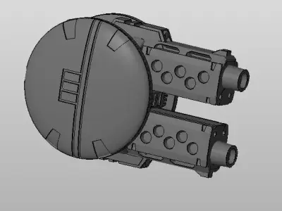 CHIBI-TECH SD - DOMINATOR-IV DUO GUNPOD  3D print model