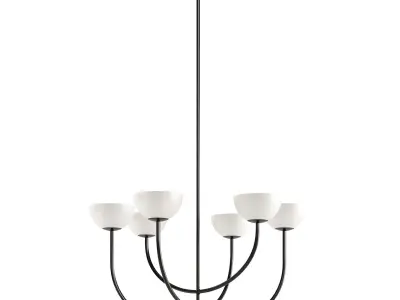 Poem 6 lamp chandelier 3D model