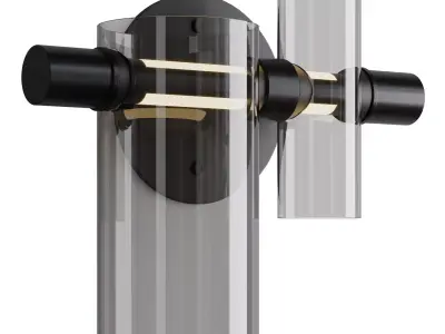 Oluce Dancing Glass Wall Lamp  Low-poly 3D model