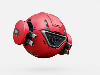 BALL DROID SC-200   RIGGED 3D model