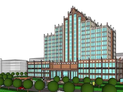 vacation spot-Resort-Fashion Leisure Hotel-0248 3D model