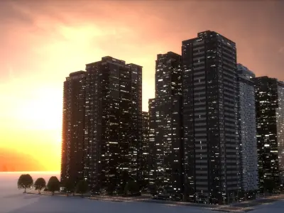 City Block Type B05 3D model