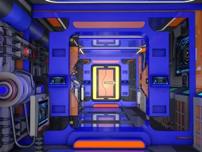 Sci Fi Corridor  3D model
