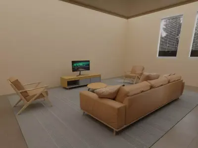 living room 3D model