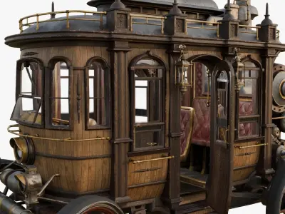  Steampunk Carriage Vehicle 