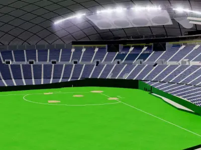 Sapporo Dome - Japan Low-poly 3D model