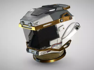 STARFIELD EXPLORER SPACE HELMET Low-poly 3D model