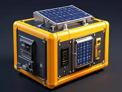 Portable Solar Generator 3D Model Low-poly 3D model