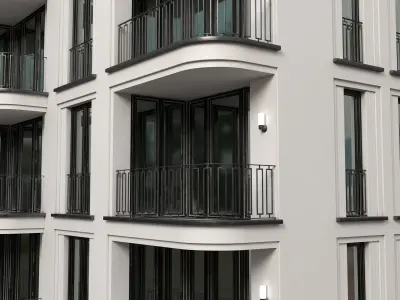 Modern Building Low-poly 3D model