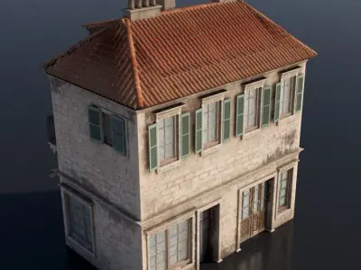 Mediterranean House 02  3D model