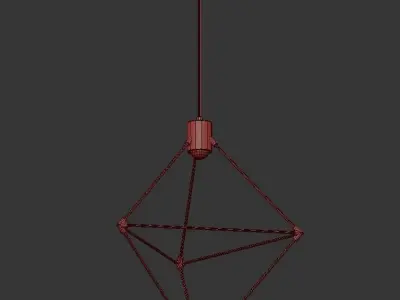 Candora geometric pendant light 3D model