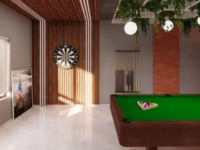 Entertainment Room 3D model