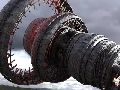 Sci Fi Fusion Gravity chamber base 2 3D model