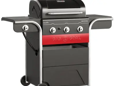 Grill Set 2 Low-poly 3D model