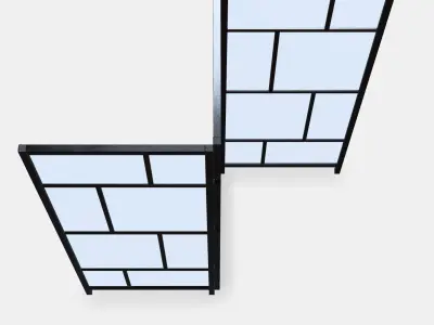 RISOR Room divider Low-poly 3D model